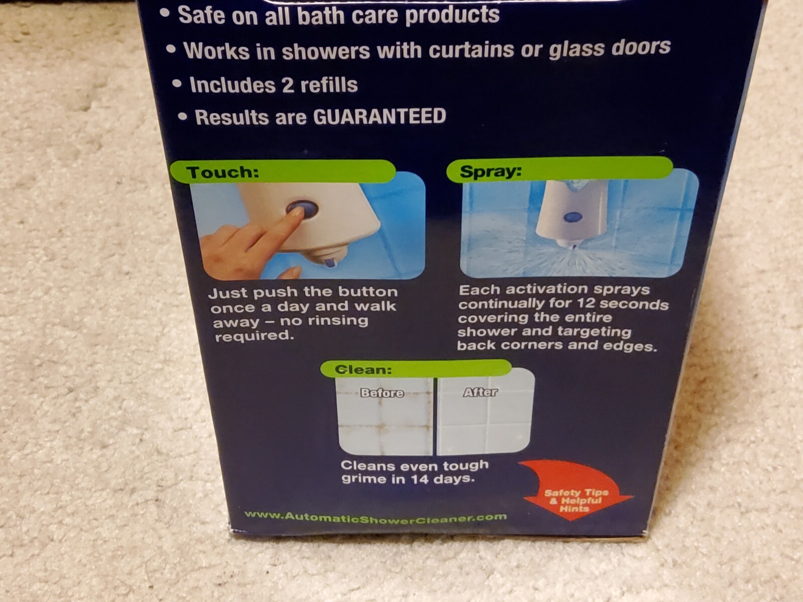 Scrubbing Bubbles Dual Sprayer Automatic Shower Cleaner w/ 2 Bottles New Sealed