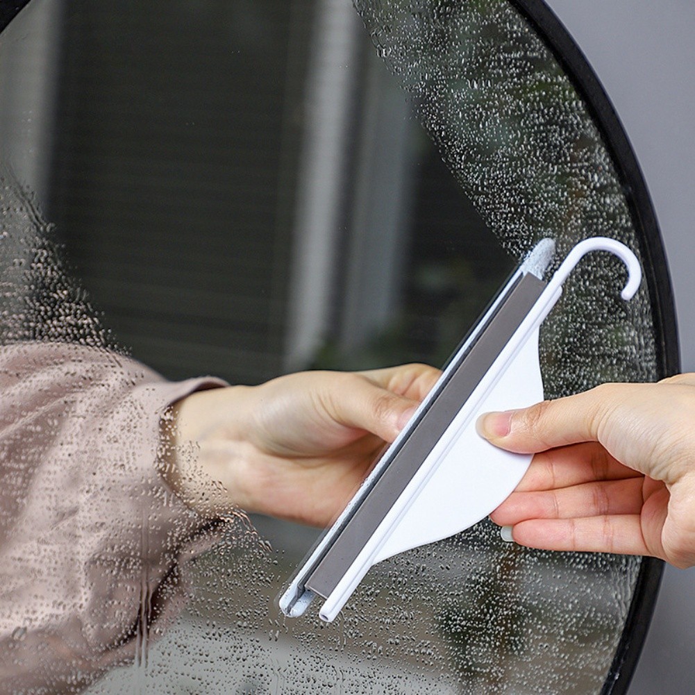 Portable Silicone Squeegee 19 7 x 4 2cm for Glass and Bathroom Cleaning
