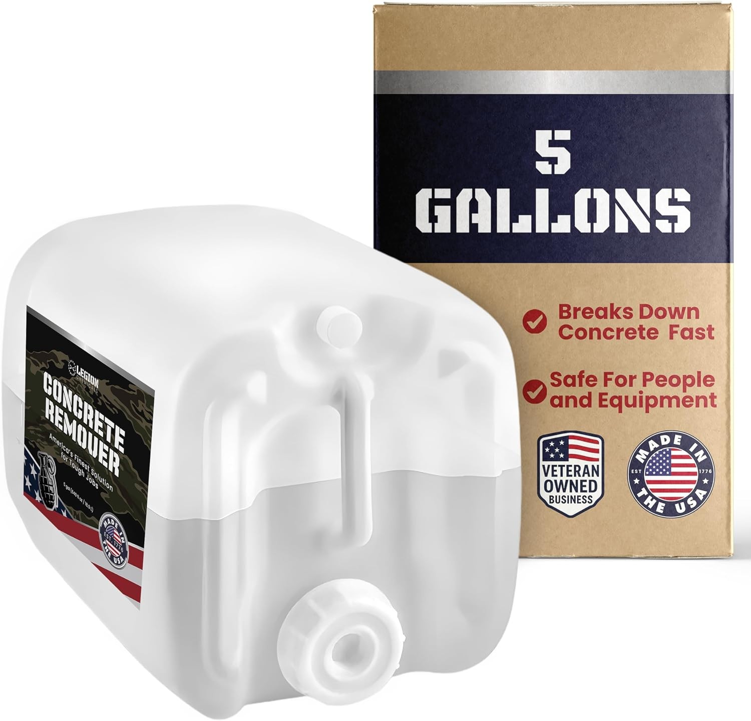 Concrete Remover 5 Gal Biodegradable Acid