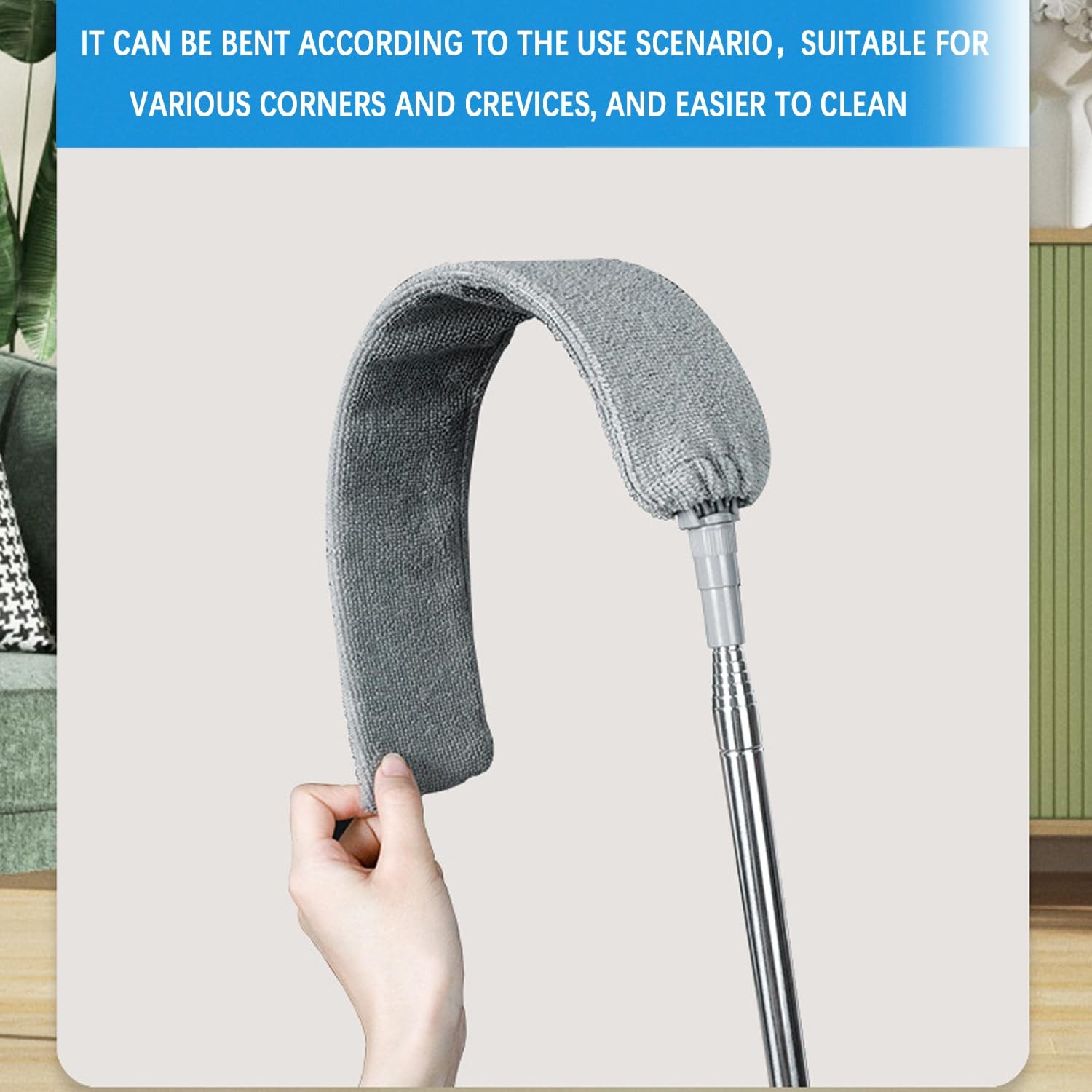 3 Pcs Professional Gap Cleaning Duster Sets, 1 Pcs 100 inch Retractable Gap D…