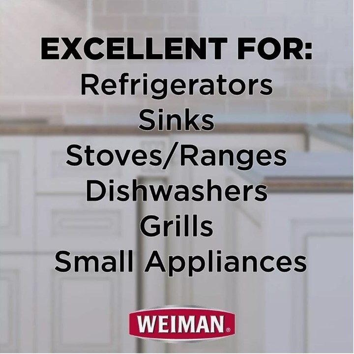 Weiman Stainless Steel Cleaner and Polish Trigger Spray – 12 Fl oz.