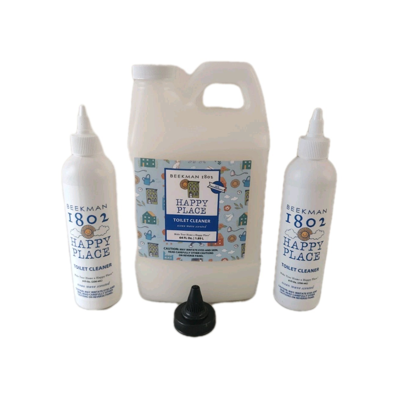 Beekman 1802 Happy Place 64 fl. oz. Toilet Cleaner Set – Ocean Wave Scented