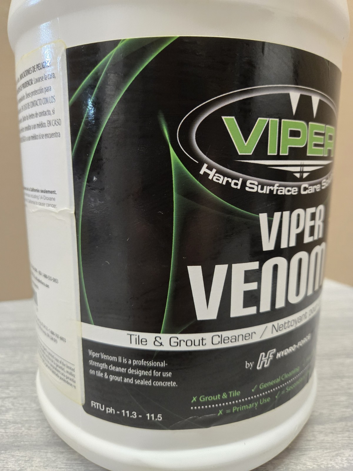 Viper Venom II Tile & Grout Cleaner- 1 Gallon Jug