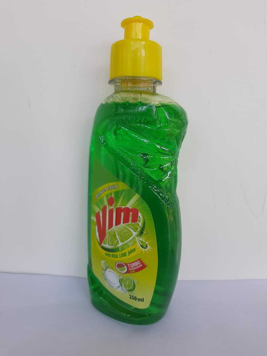 Vim dishwash Liquid With Real Lime Juice Turbo Degrlasigo 250ml