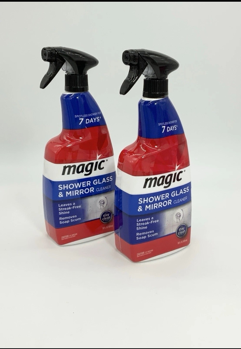 Magic Shower Glass & Mirror Glass Cleaning Spray Streak Free Shine – 2 Bottles!