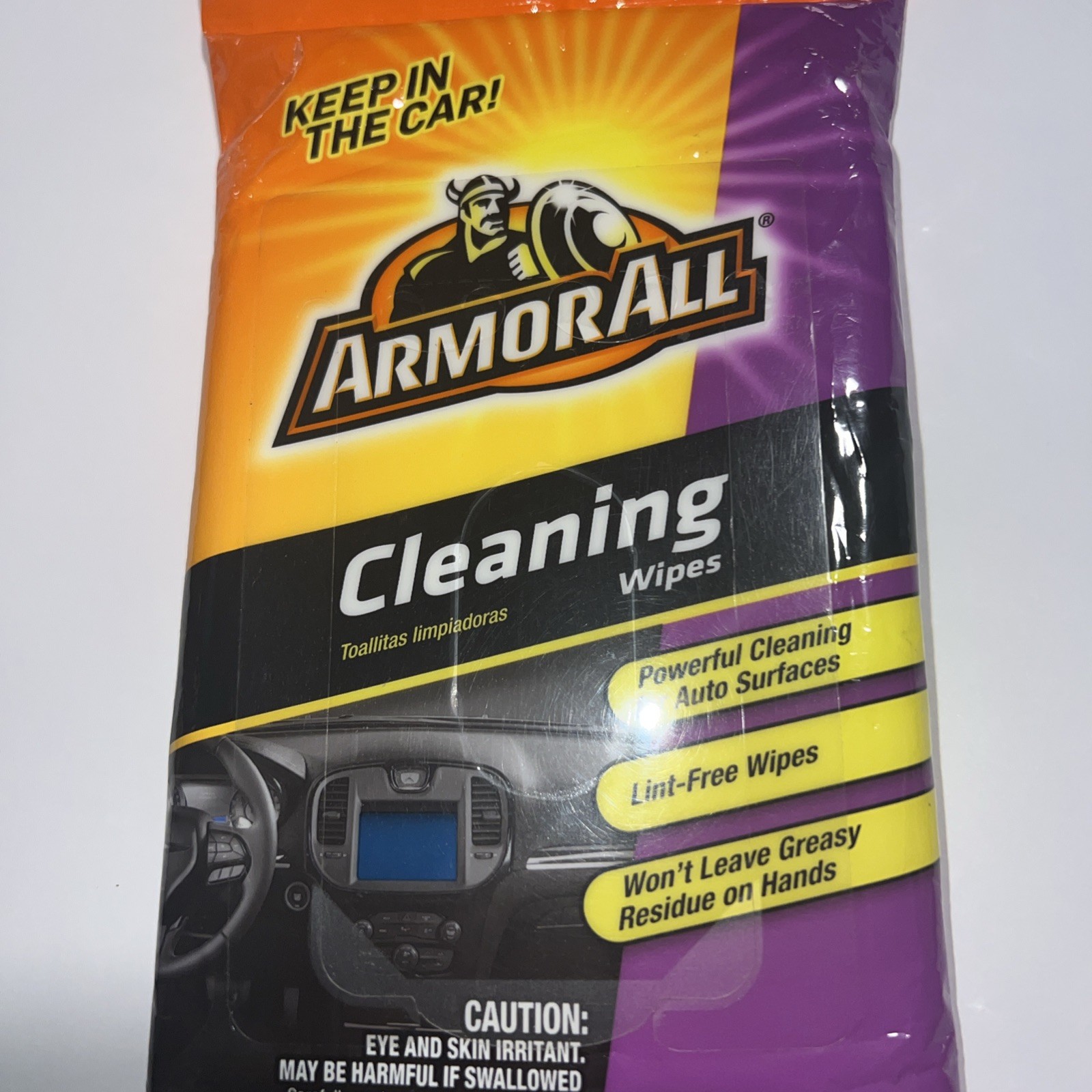 Armor All Cleaning Wipes in a Pouch, 20 Count (2 Pack)
