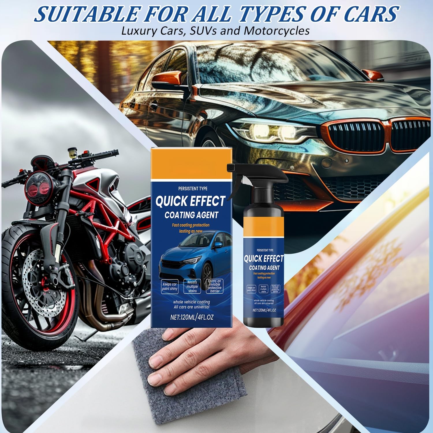 2Pcs Advanced Quick Effect Coating Agent,Advanced Car Quick-Acting Coating Ag…