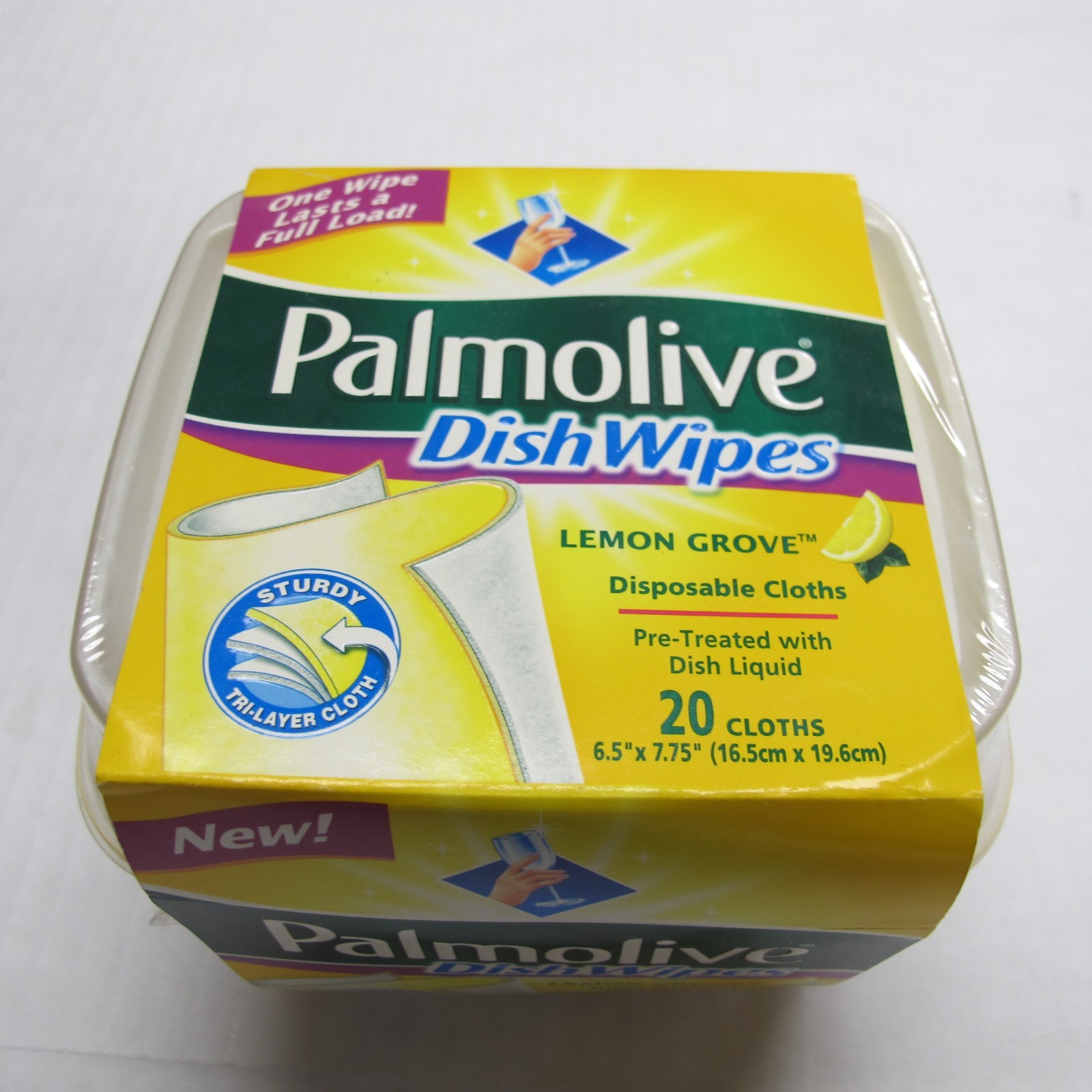 Palmolive Dish Wipes Lemon Grove Pretreated Disposable Cloths Discontinued 20 Ct