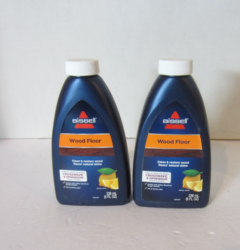Bissell Crosswave/Spinwave Lemon Wood Floor Cleaner-Lot of 2-8 oz Each- New