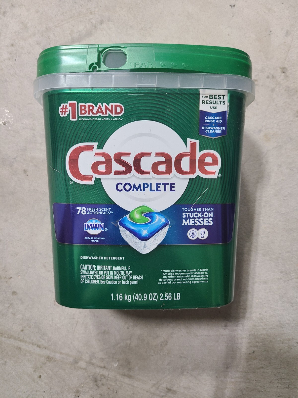 Cascade Fresh Scented Actionpacs Dishwasher Detergent – 78 Count