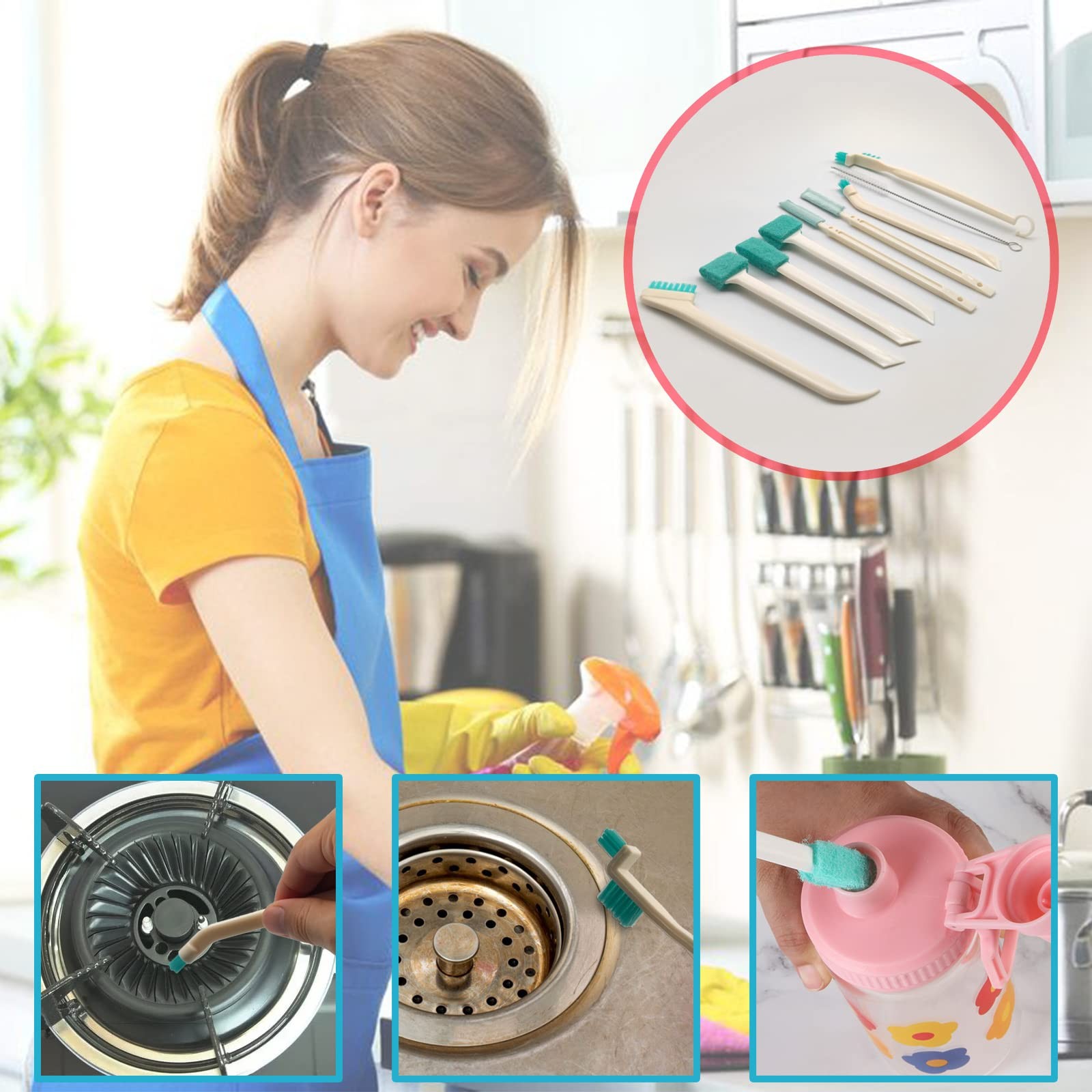 18Piece Micro Crevice Cleaning Brush Set