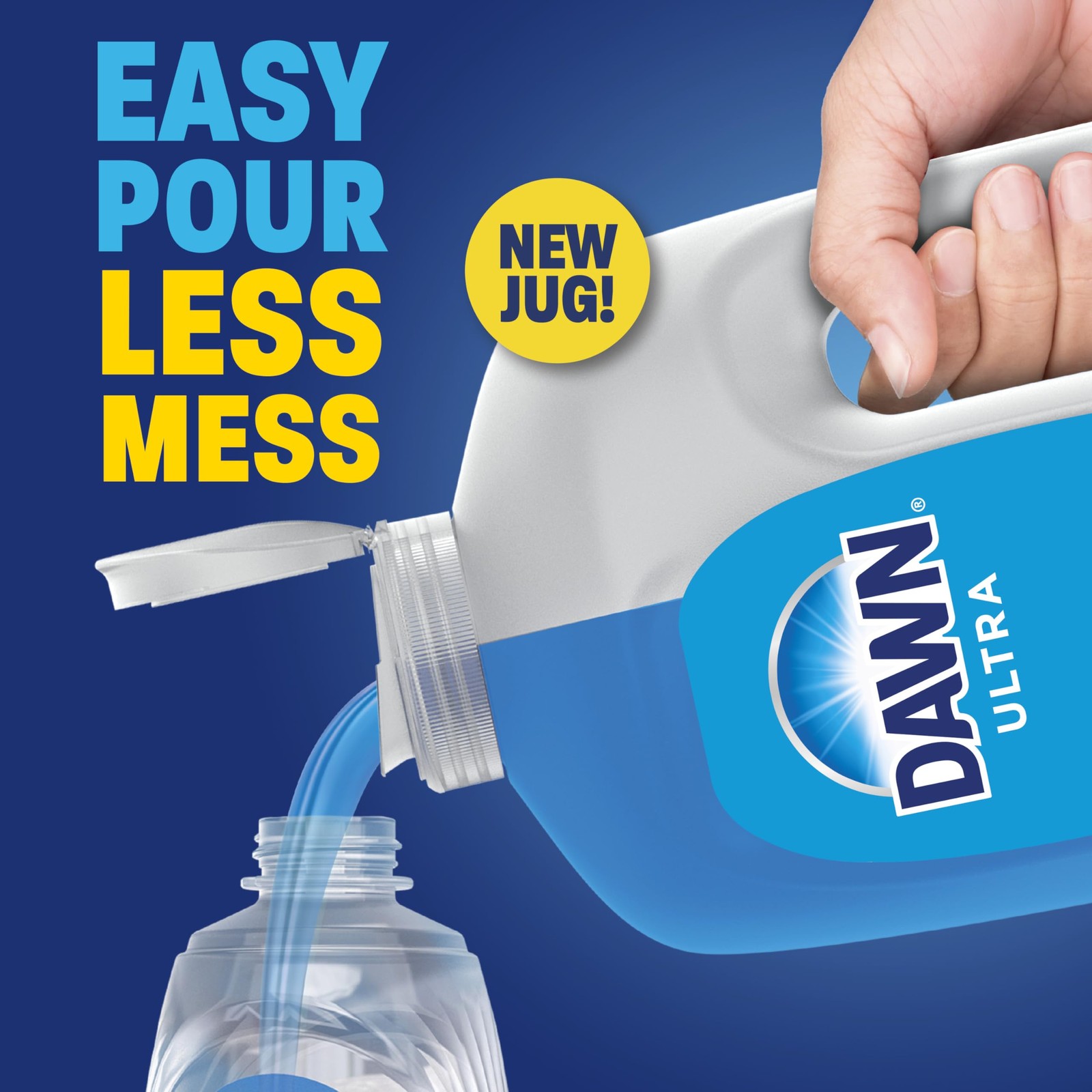 Ultra Original Dish Soap Refill Jug Large Size Original Blue Liquid Dishwashing