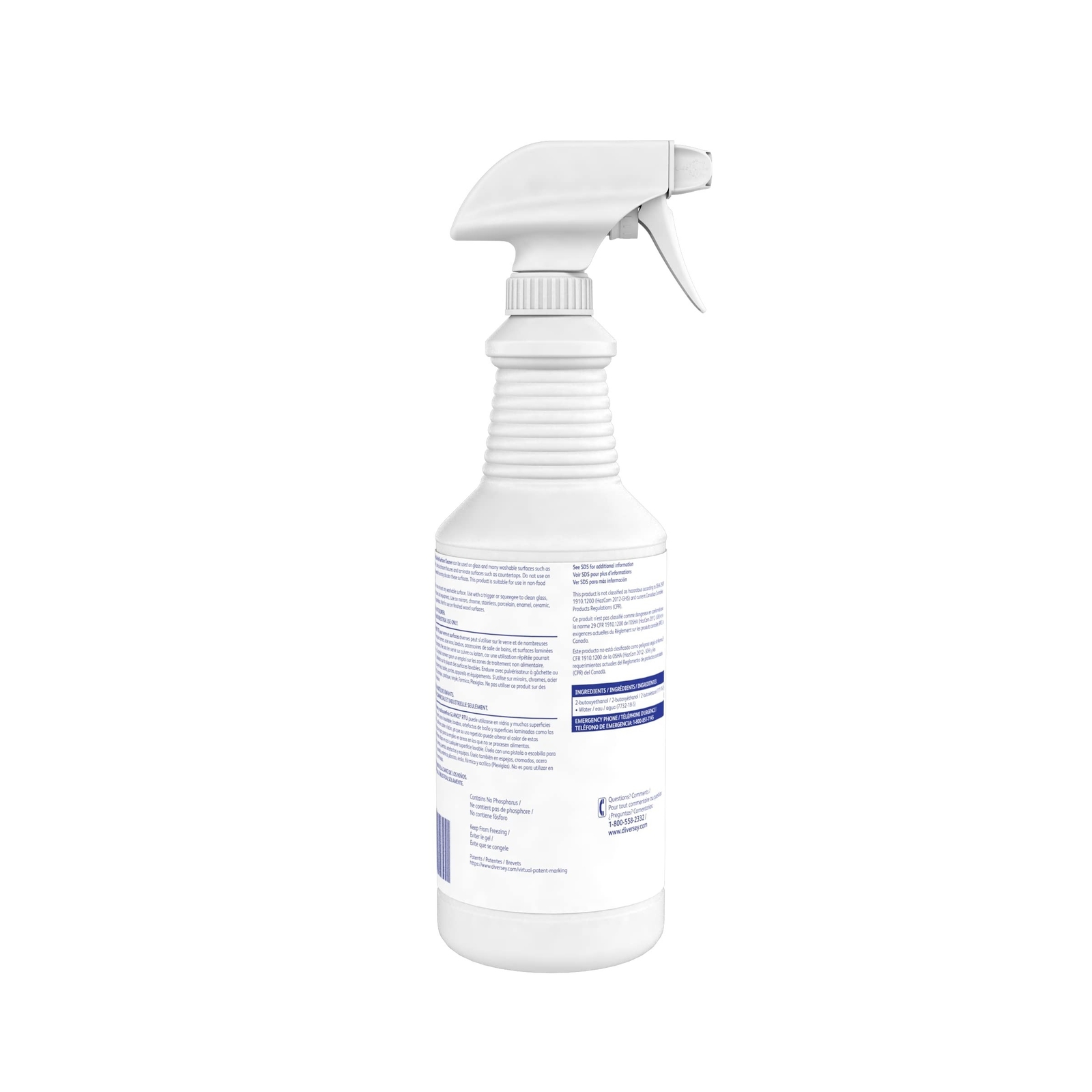 Diversey Glance Glass and MultiSurface Cleaner 32 oz, 12 Count