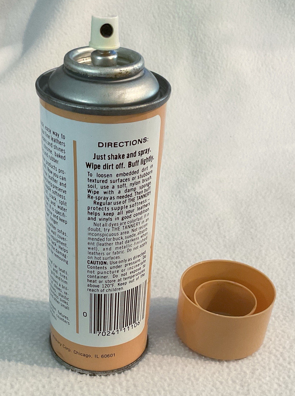 Vtg 1981 The Tannery Leather Vinyl Cleaner Conditioner Spray 6oz 90+% Full Prop