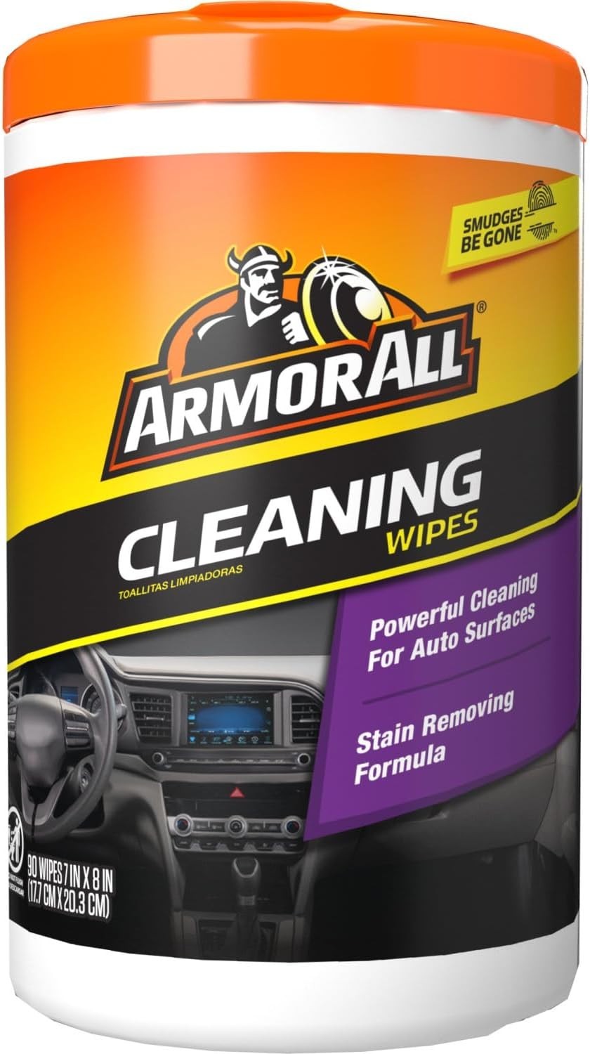 Car Cleaning Wipes, 90 Count Canister, Car Wipes | Lint-free car dashboard cl…