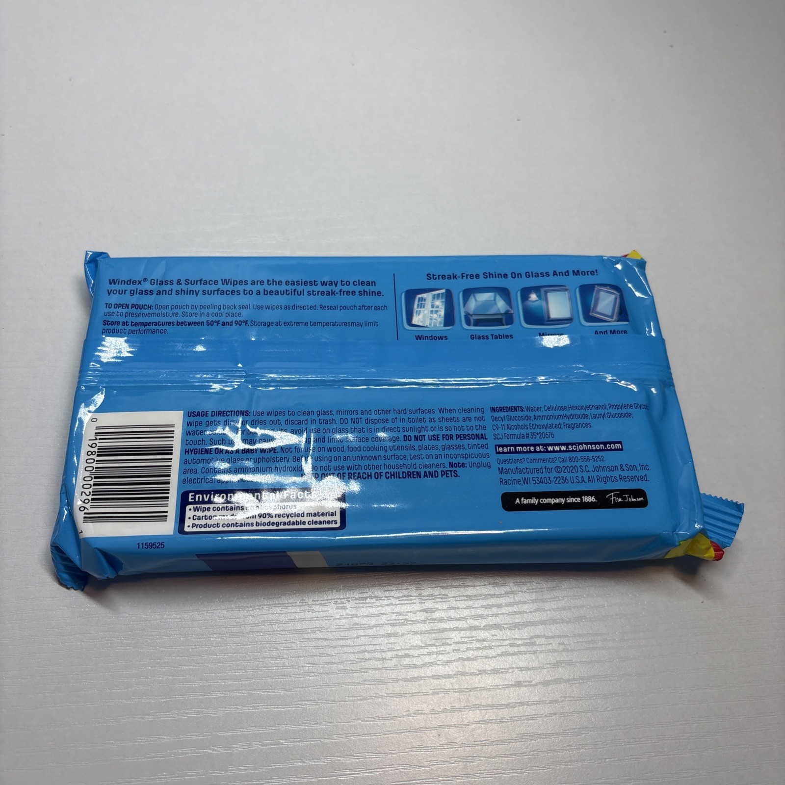 Windex Wipes Glass Cleaning Ammonia Free Pre-Moistened Glass and Surface Wipe…