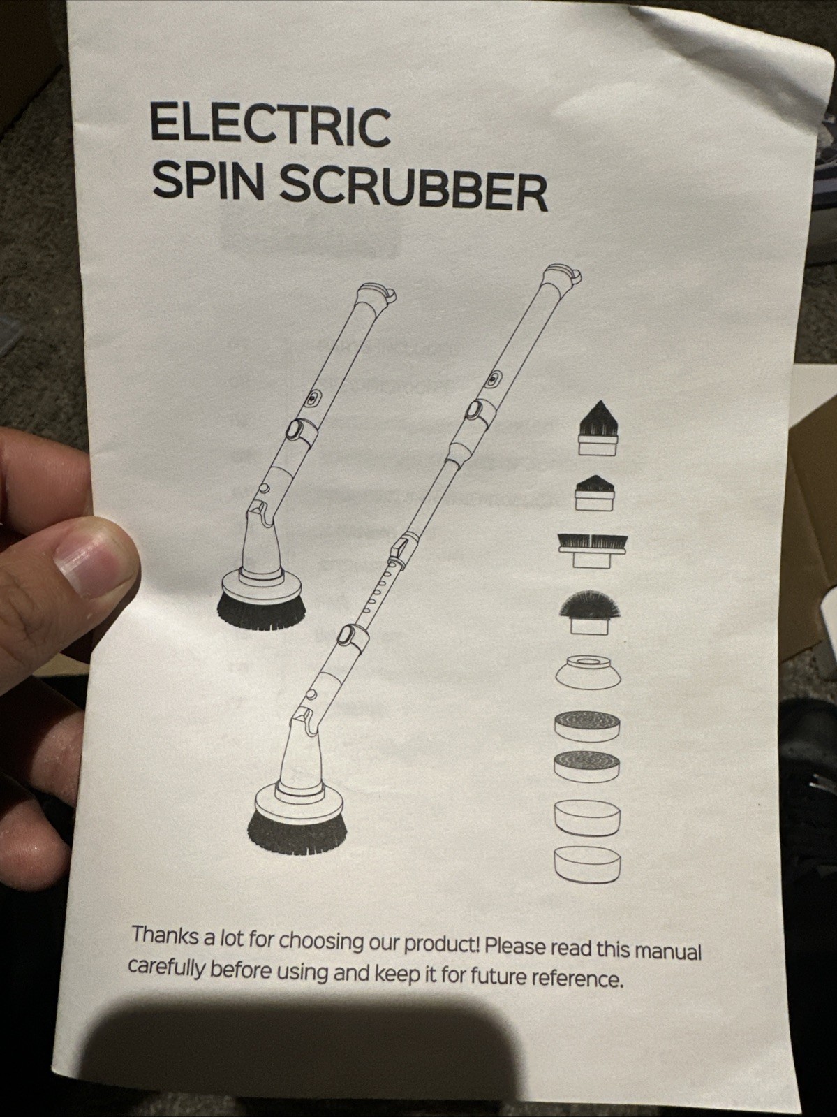 Electric Handheld Cleaning Spin Brush Power Scrubber Rechargeable NEW IN BOX