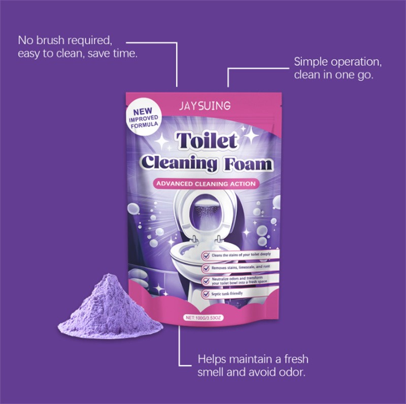 1-5PCS Fizzclean Toilet Foam Cleaner, Toilet Cleaning Foam Insta-Action 100g