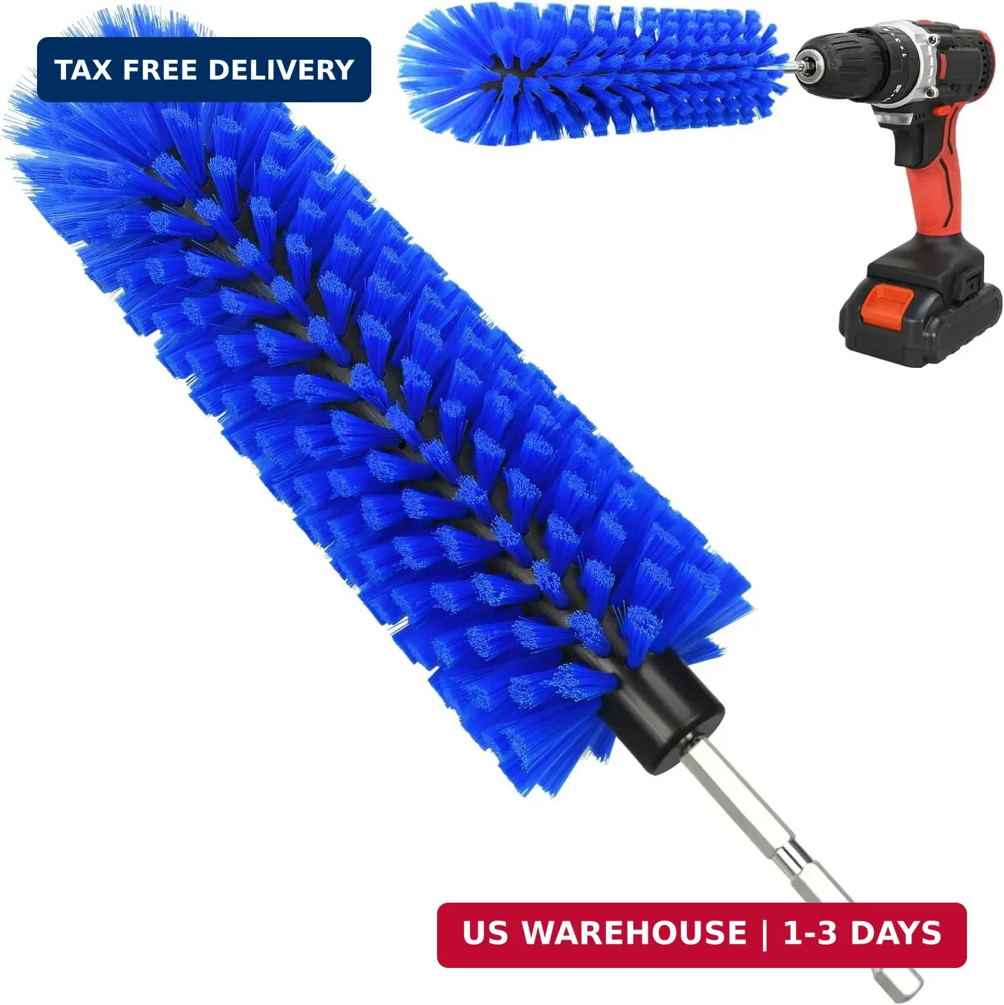 Drill Brush for Car Wheel and Bottle, Highly Dense and Durable Car Cleaning Brus