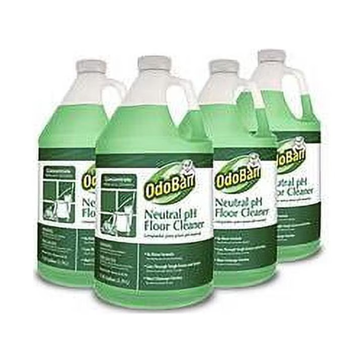 OdoBan 4 Pack Neutral pH Floor Cleaner 1 Gal Each, Safe for Tile