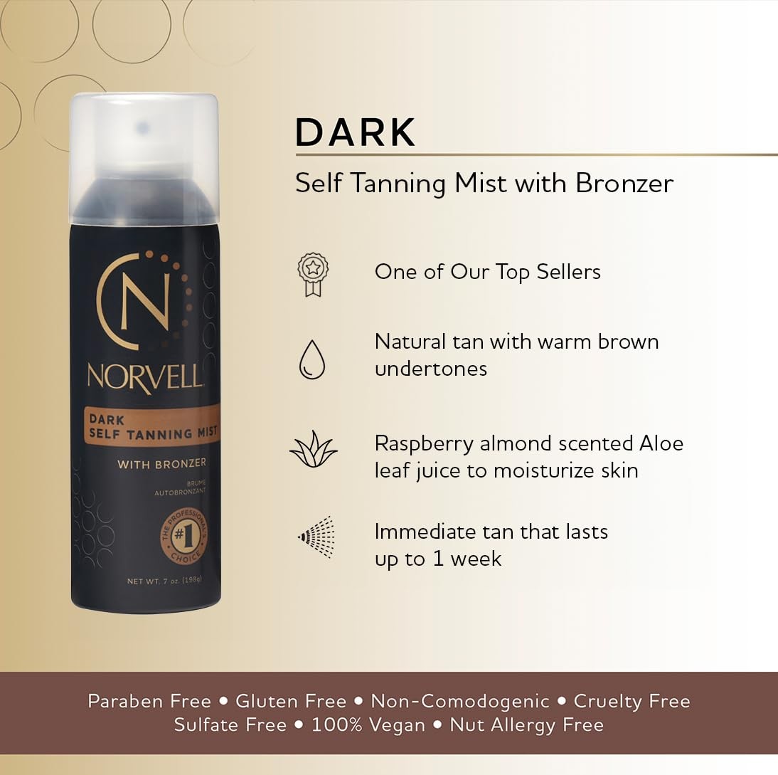 Norvell Professional Sunless Self Tanner Mist 7 fl oz ?C Airbrush Spray Self Ta