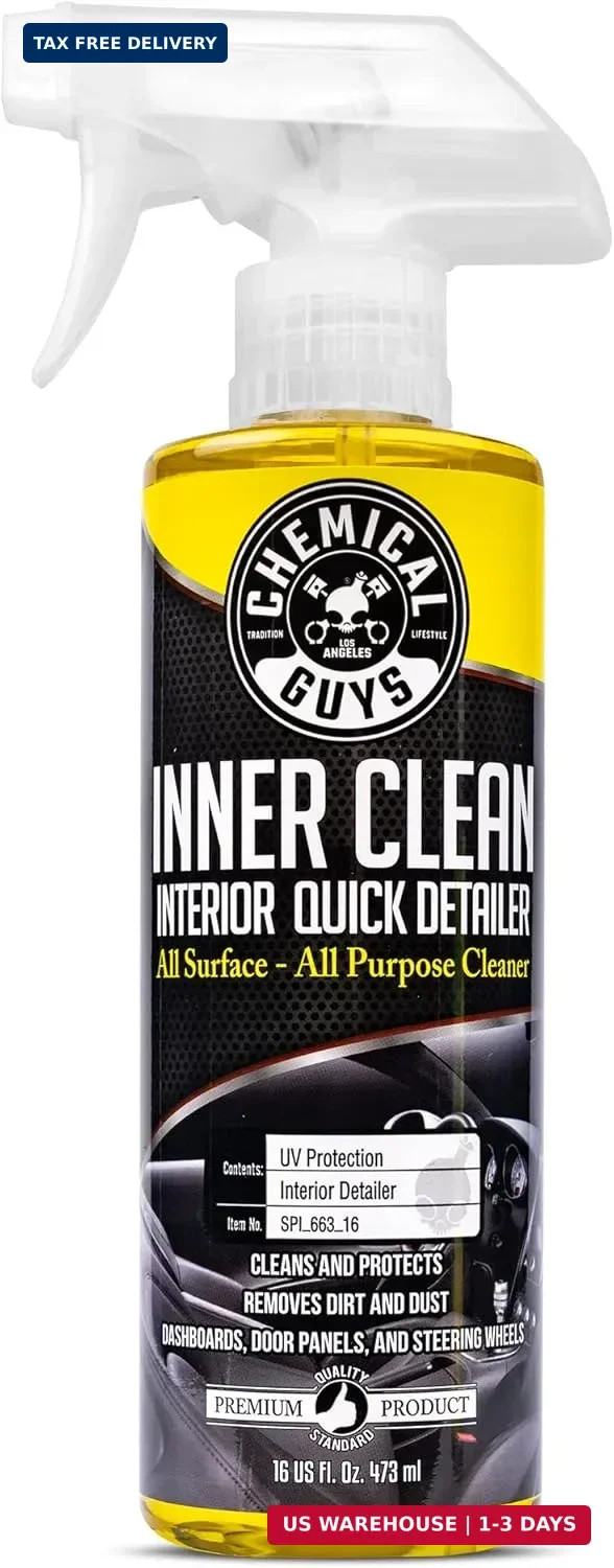 Chemical Guys InnerClean Interior Detailer Protectant Car Cleaning Spray 16 oz
