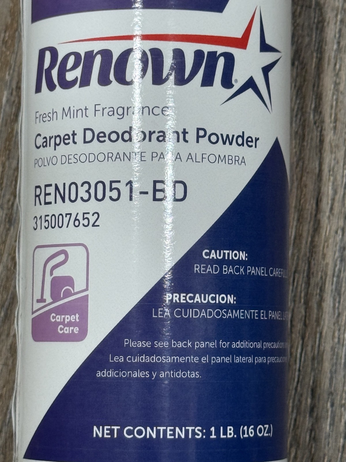 (3 Bottles) Renown 1 lb. Fresh Mint Carpet Deodorant Powder (3 pounds Total)