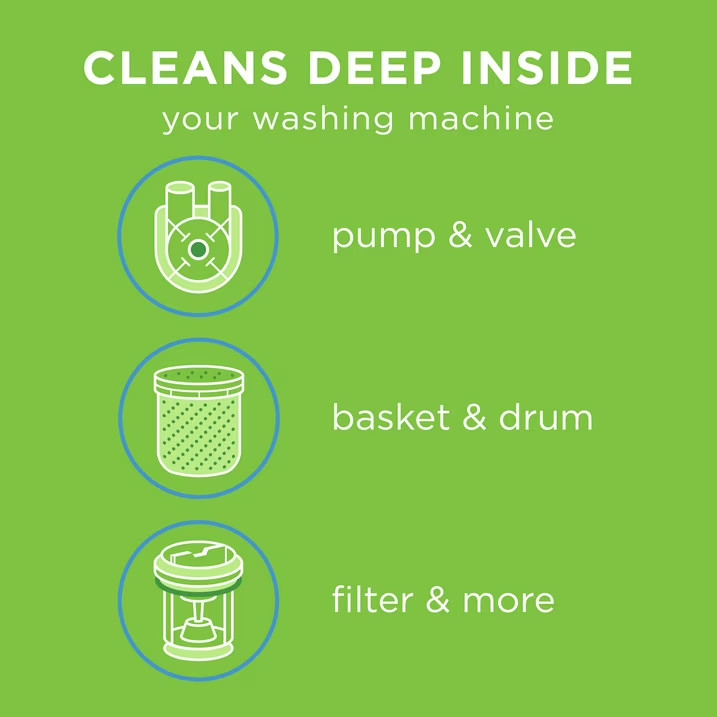 Affresh Washing Machine Cleaner Tablets 5 Count Removes Odor & Grime Value Pack