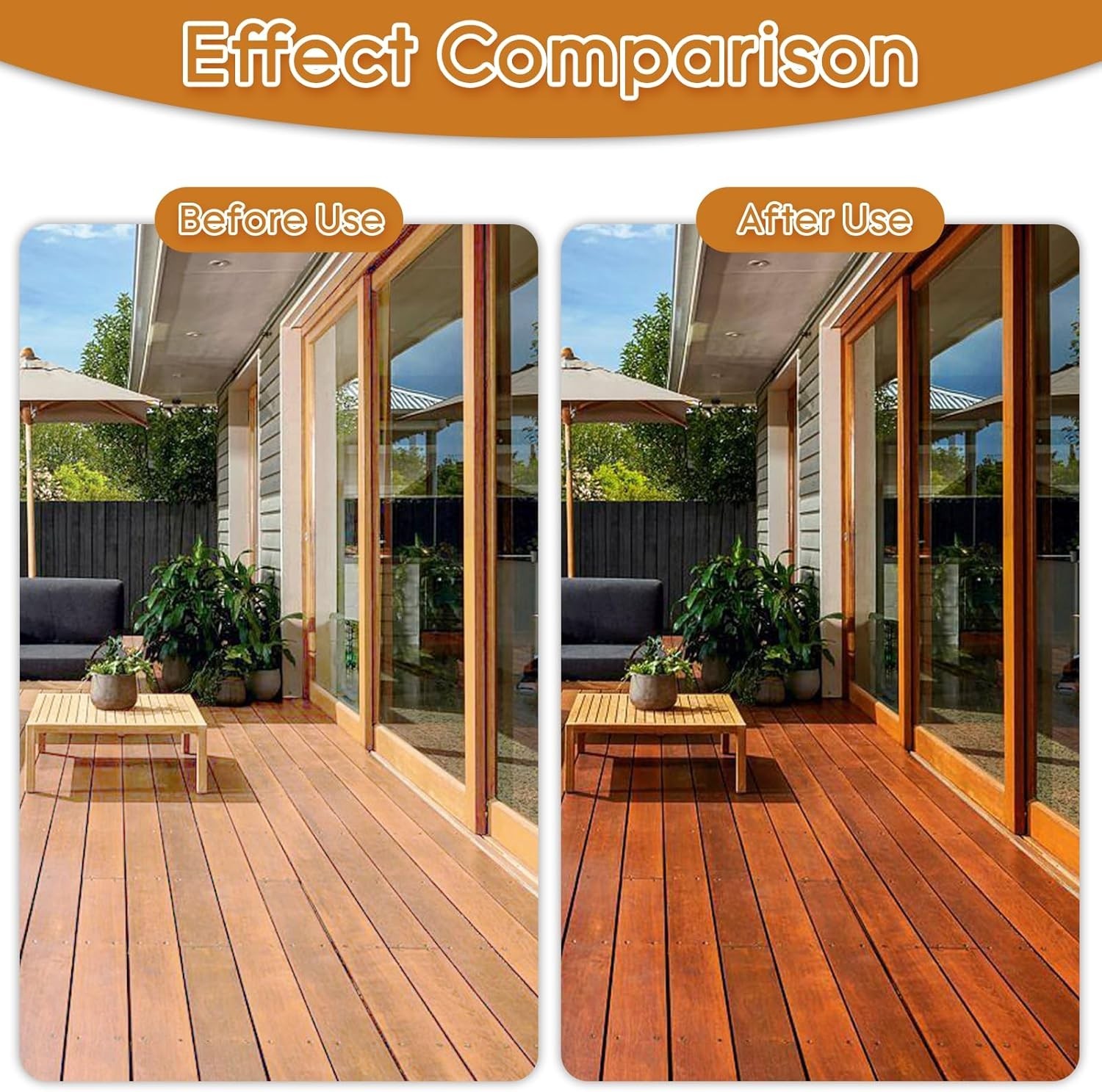 100% Pure Tung Oil Wood Sealer Food Safe Waterproof Finish for Outdoor Furniture