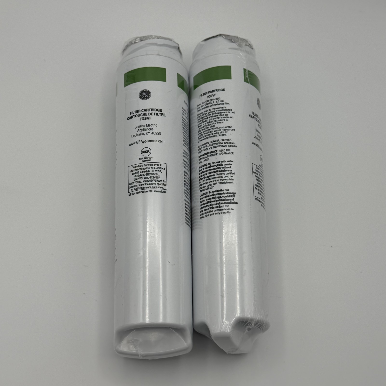 GE FQSVF SmartWater Quick Twist Under Sink Drinking Water Filter Replacement GE