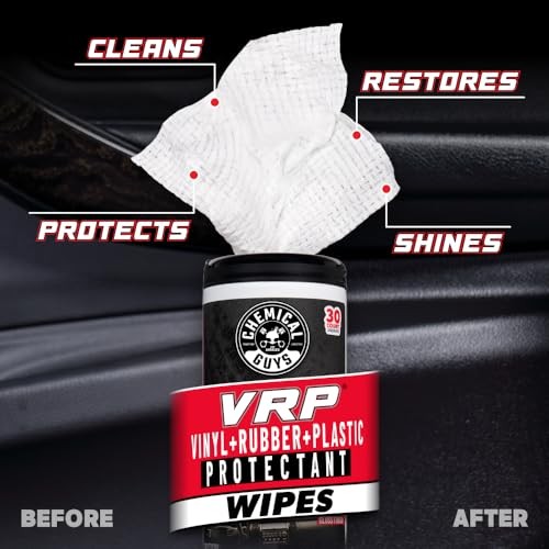 VRP Vinyl, Rubber, Plastic Shine and Protectant Wipes Canister (30 ct) (2