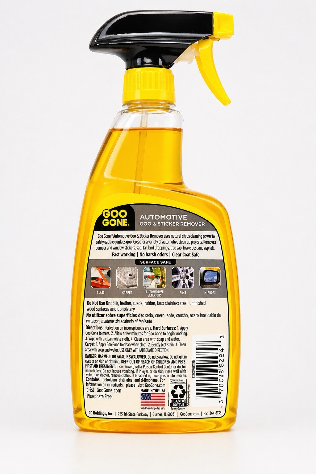 Goo Gone Automotive Spray Gel 24 oz Adhesive Remover Sticker Glue Cleaner
