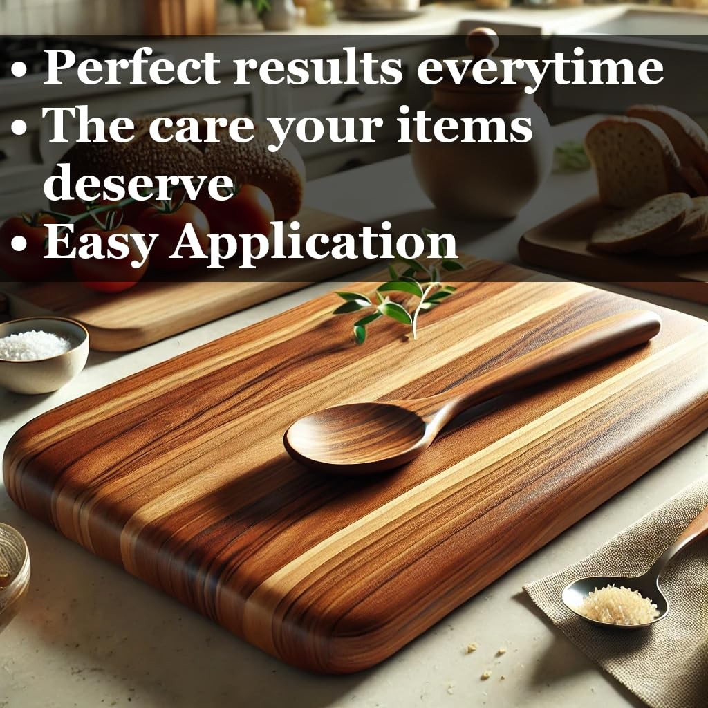 Cutting Board Gel – Wax and Mineral Oil Treatment in One – with Food Grade Mi…
