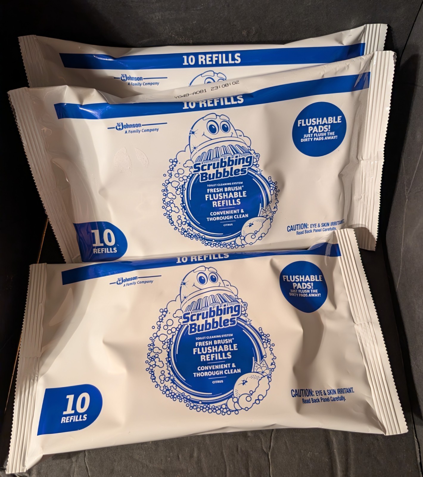 Lot Of 3 Scrubbing Bubbles 10 Per Pack. Refill Citrus Scent🚽 Toilet Cleaner 🚽