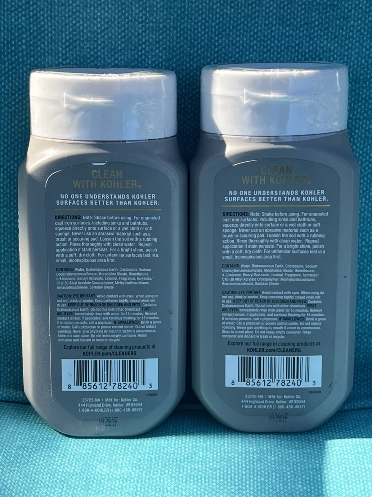 Kohler K-23730-NA Neoroc Cleaner, 8 Fluid_Ounces 2 Bottles Clean Polish Protec