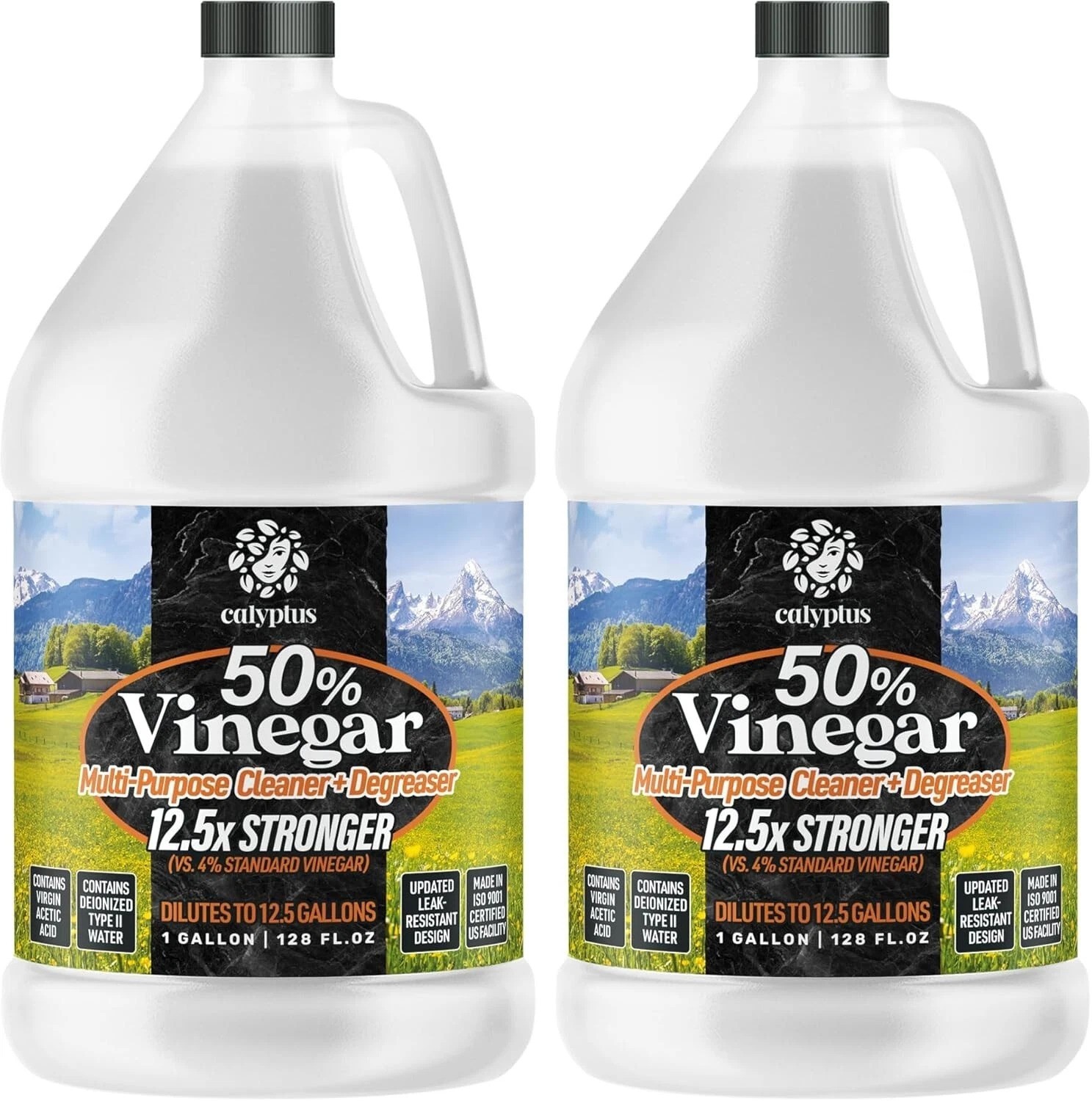Ultra-Powerful 50% Vinegar Concentrate – Dilutes for Superior Cleaning, 2 Gallon