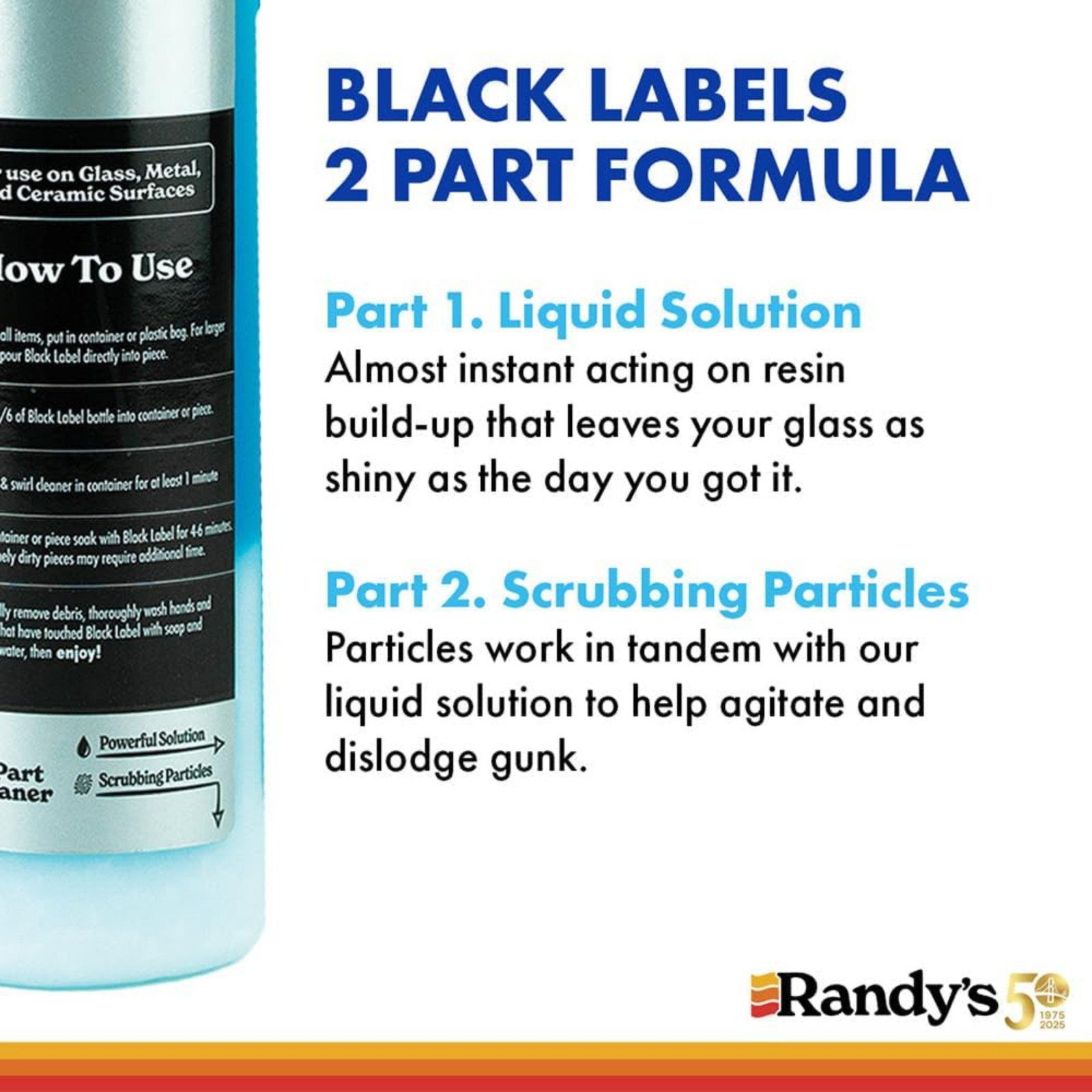 Randys Black Label Cleaner 12oz 6 Pack Glass Top Metal Ceramic Surface Cleaner