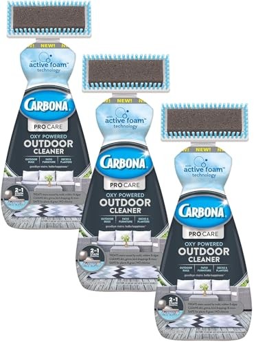 Carbona Pro Care Oxy Powered Outdoor Cleaner and Active Foam, 22 Oz (3 Pack)