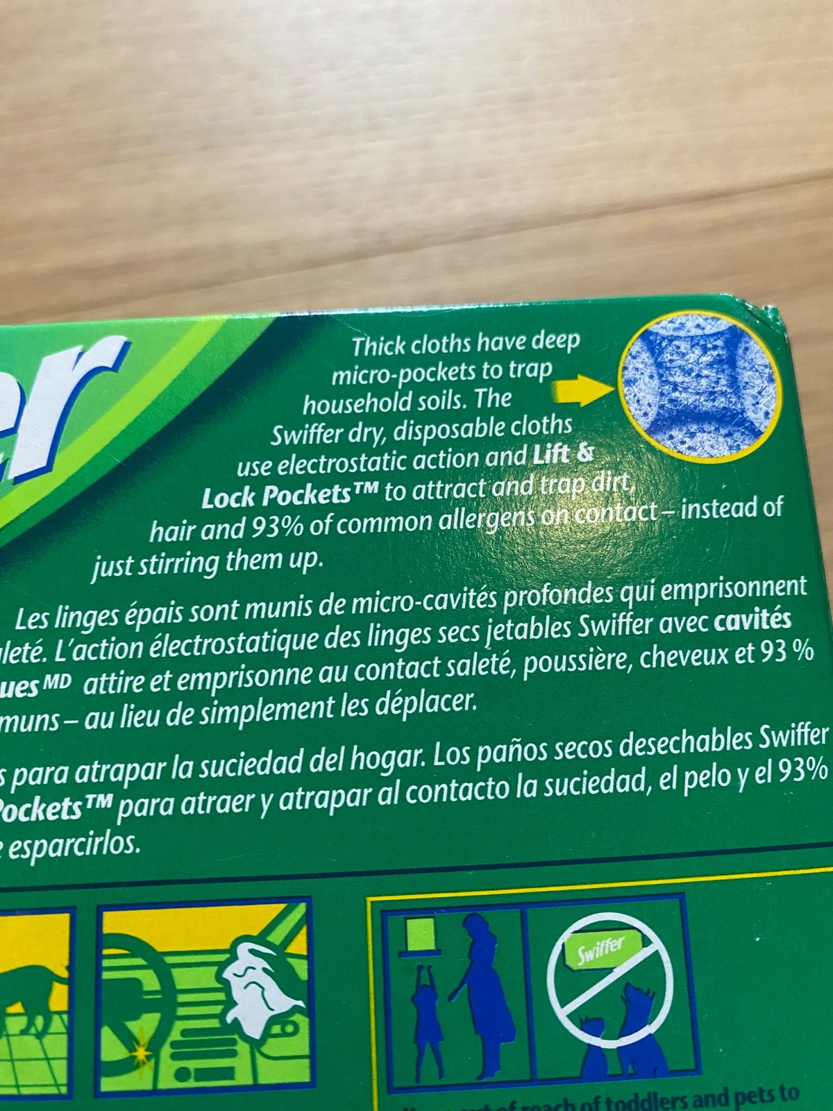 Swiffer Disposable Refills 32 Count 8 x 11 in Dry Cloths Electrostatic White