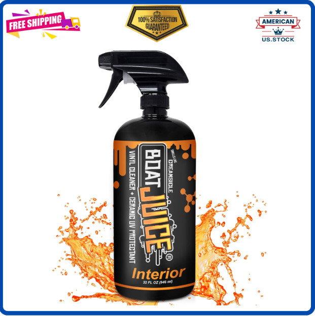 Boat Juice 2in1 Interior Boat Cleaner & Protectant Spray | Vinyl Boat Seat
