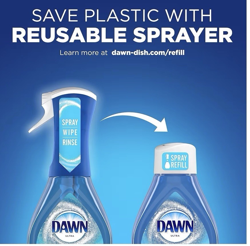 Dawn Platinum Powerwash Dish Spray, Dish Soap, Fresh Scent Bundle, 1 Spray (16Oz