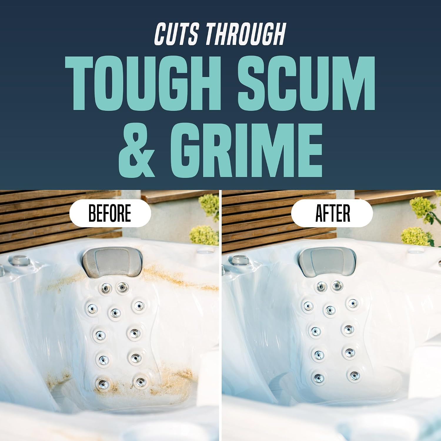 Hot Tub Surface Cleaner – Fast Acting Formula, Easy Spray & Wipe Use, for Acryli
