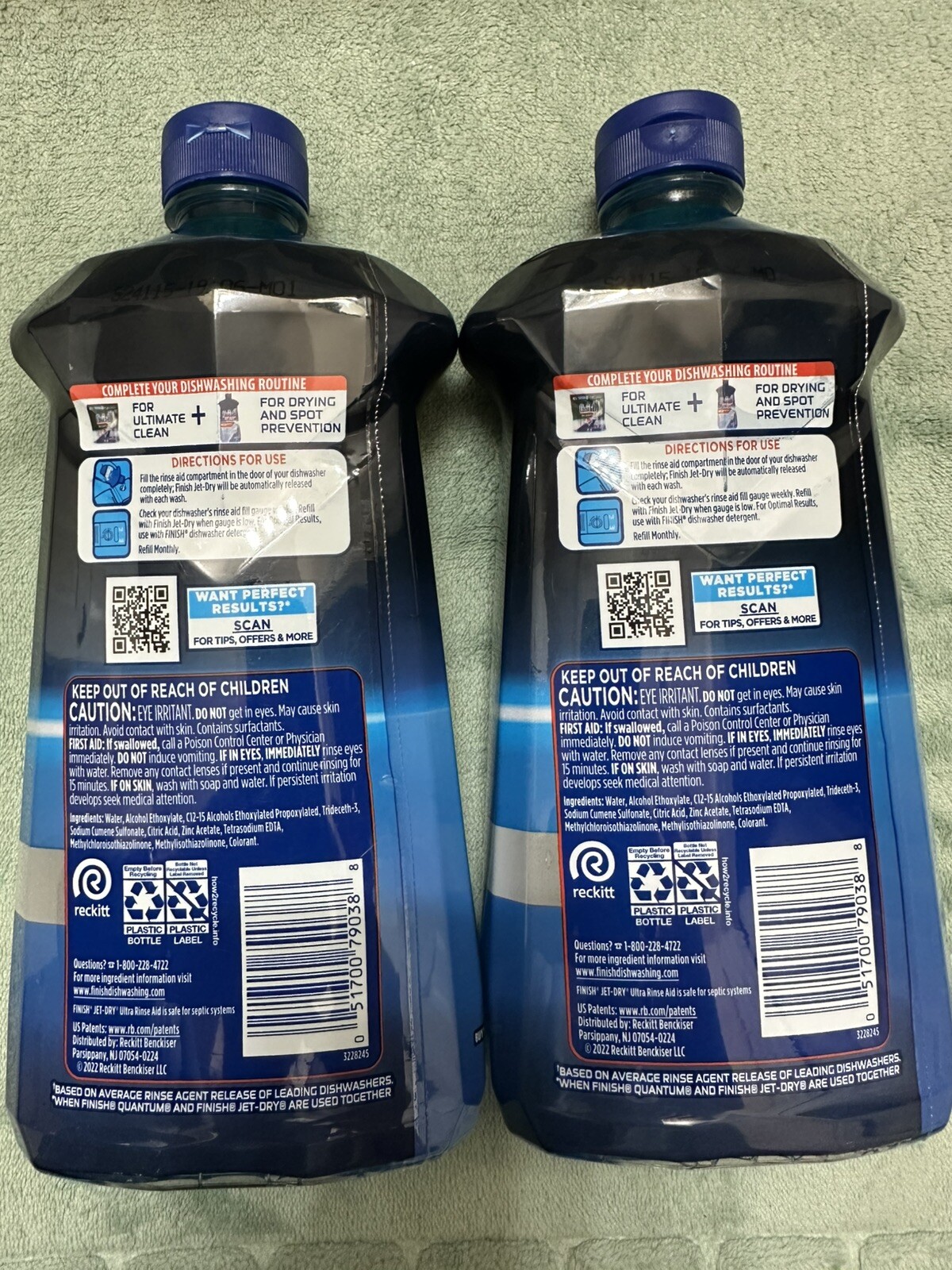2 x Rinse AID Jet-Dry Ultra 300 Washes 32 FL OZ (946ml)