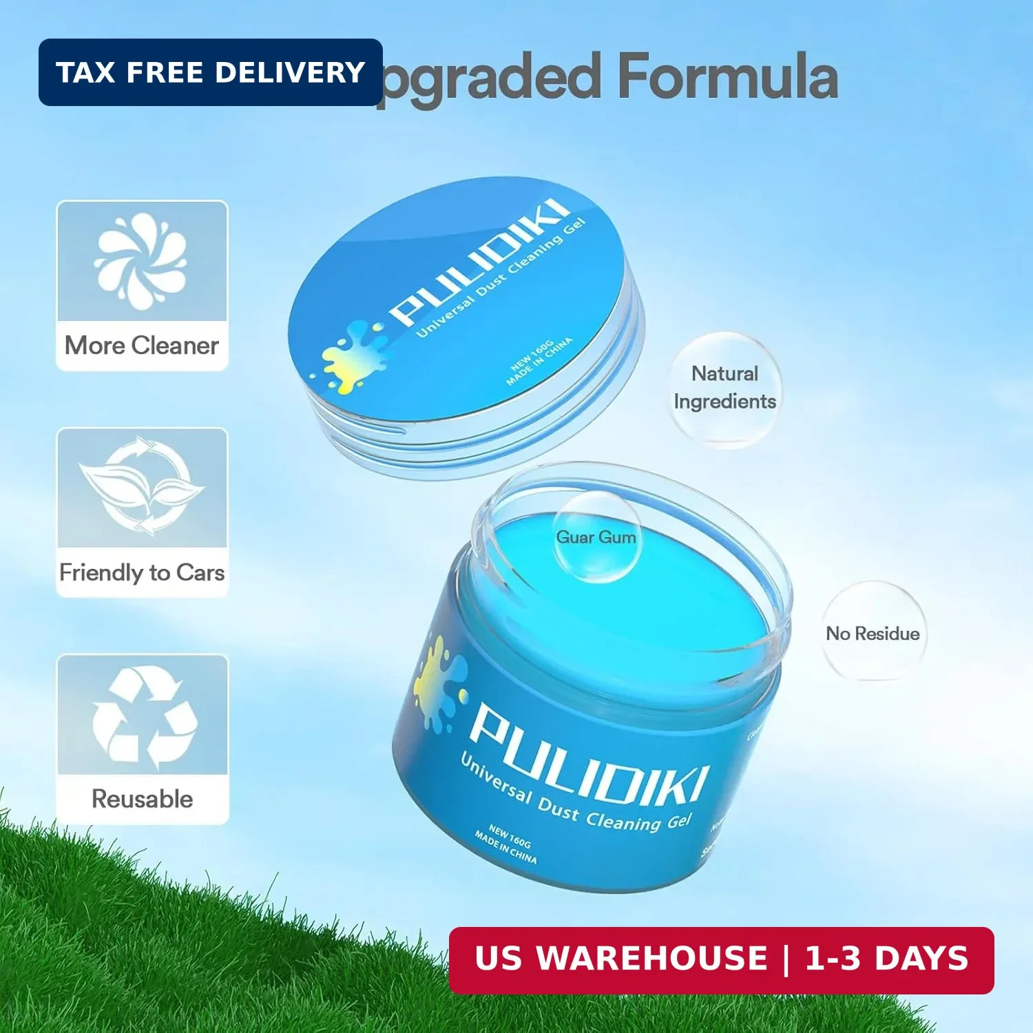PULIDIKI Car Cleaning Gel Car Clean Putty, Universal Car Interior Cleaner Slime,