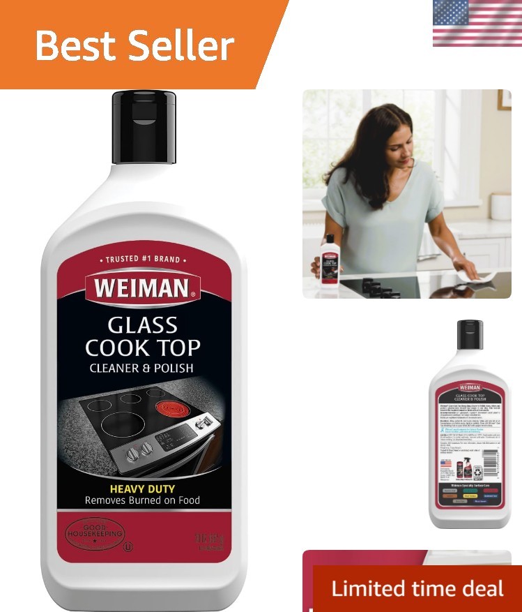 Ceramic and Glass Cooktop Cleaner and Polish – 20 Ounce – Shines and Protects…