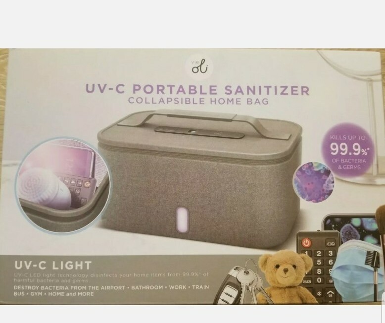 NEW Vei Oli UV-C Portable Sanitizer Collapsible Home Bag Kills 99.9% Of Bacteria