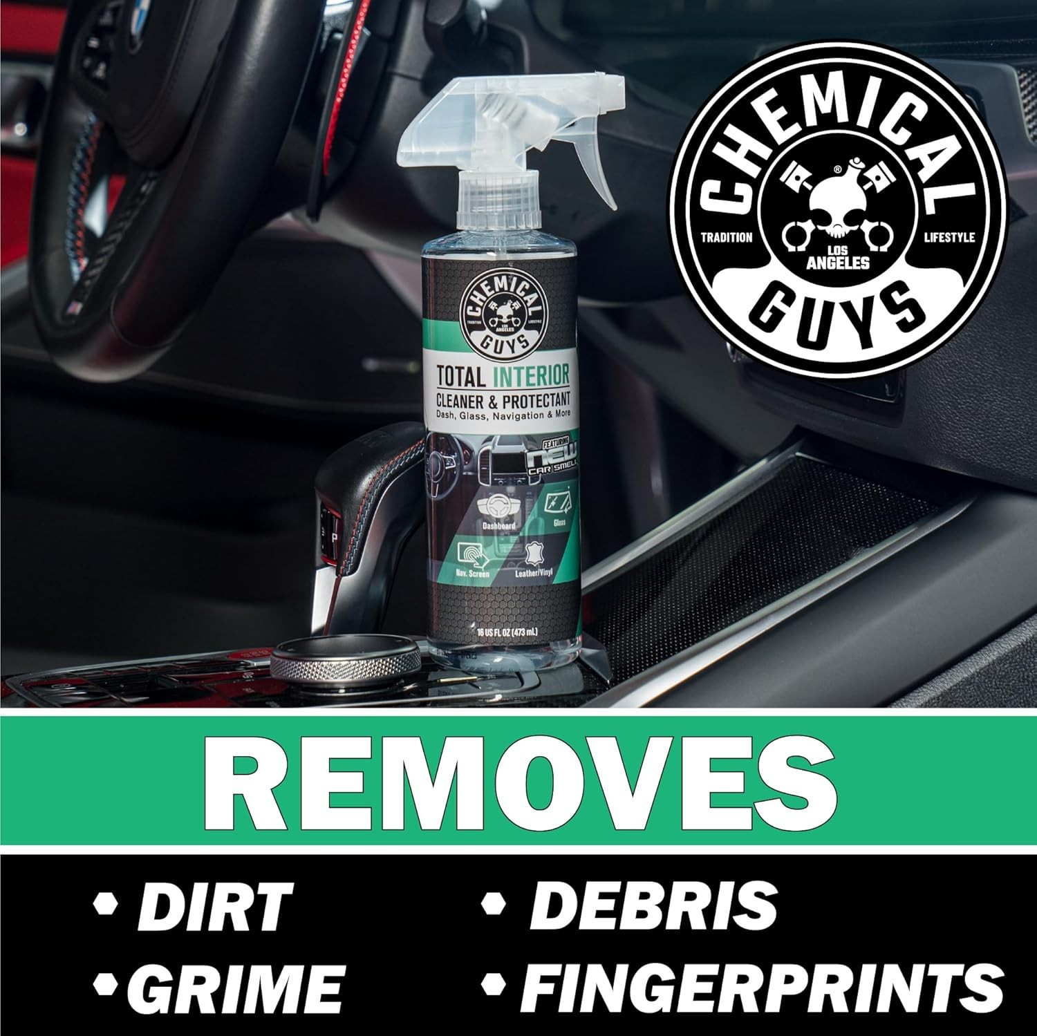 Multi-Surface Interior Cleaner & Protectant with New Car Scent, 16 oz