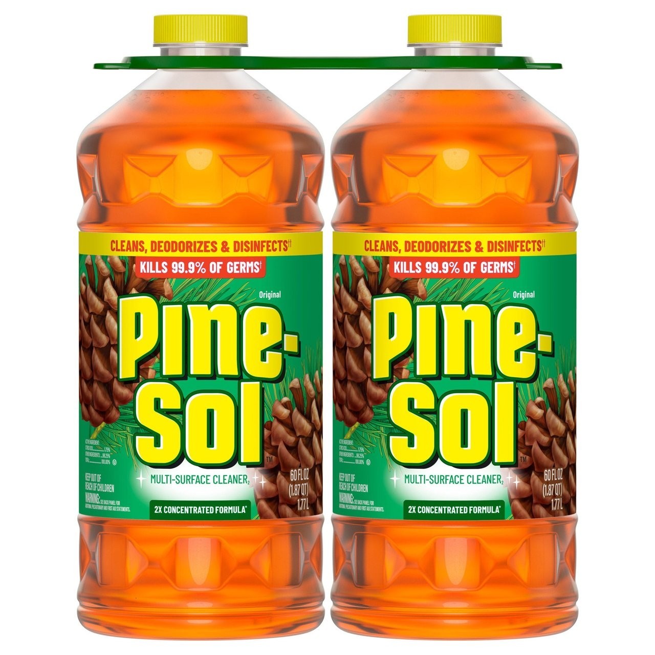 Pine-Sol Multi-Surface Cleaner 2X Concentrated Original 2 Count x 60 Fl Oz