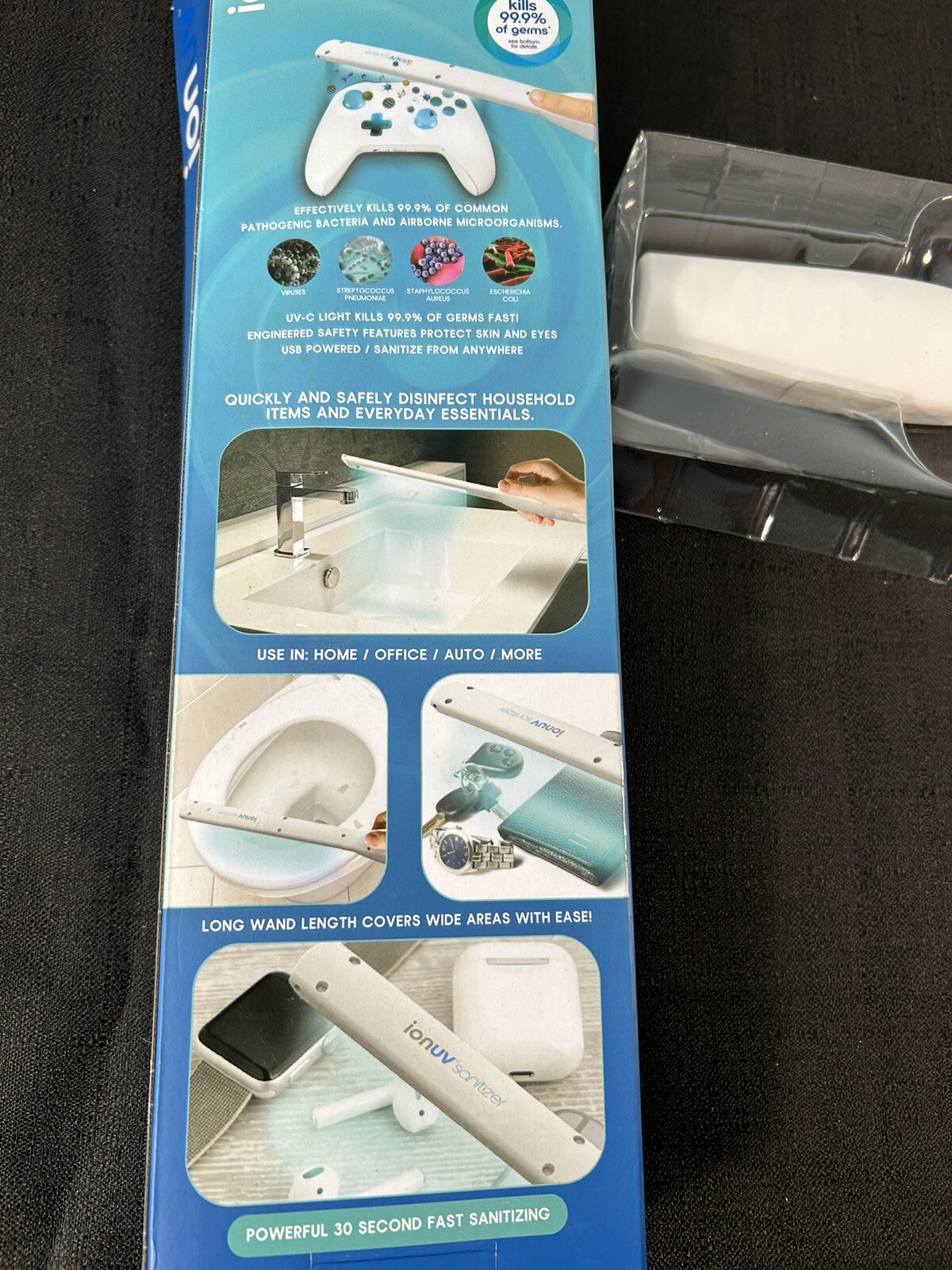 IonUV Sanitation Wand Rechargeable Fast Sanitizing UVwand 13.5”