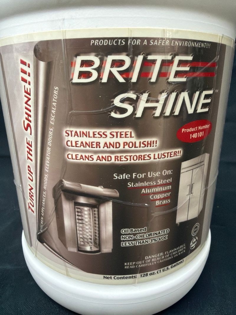 Quest Specialty Brite Shine 1 Gallon Stainless Steel Cleaner Polish New